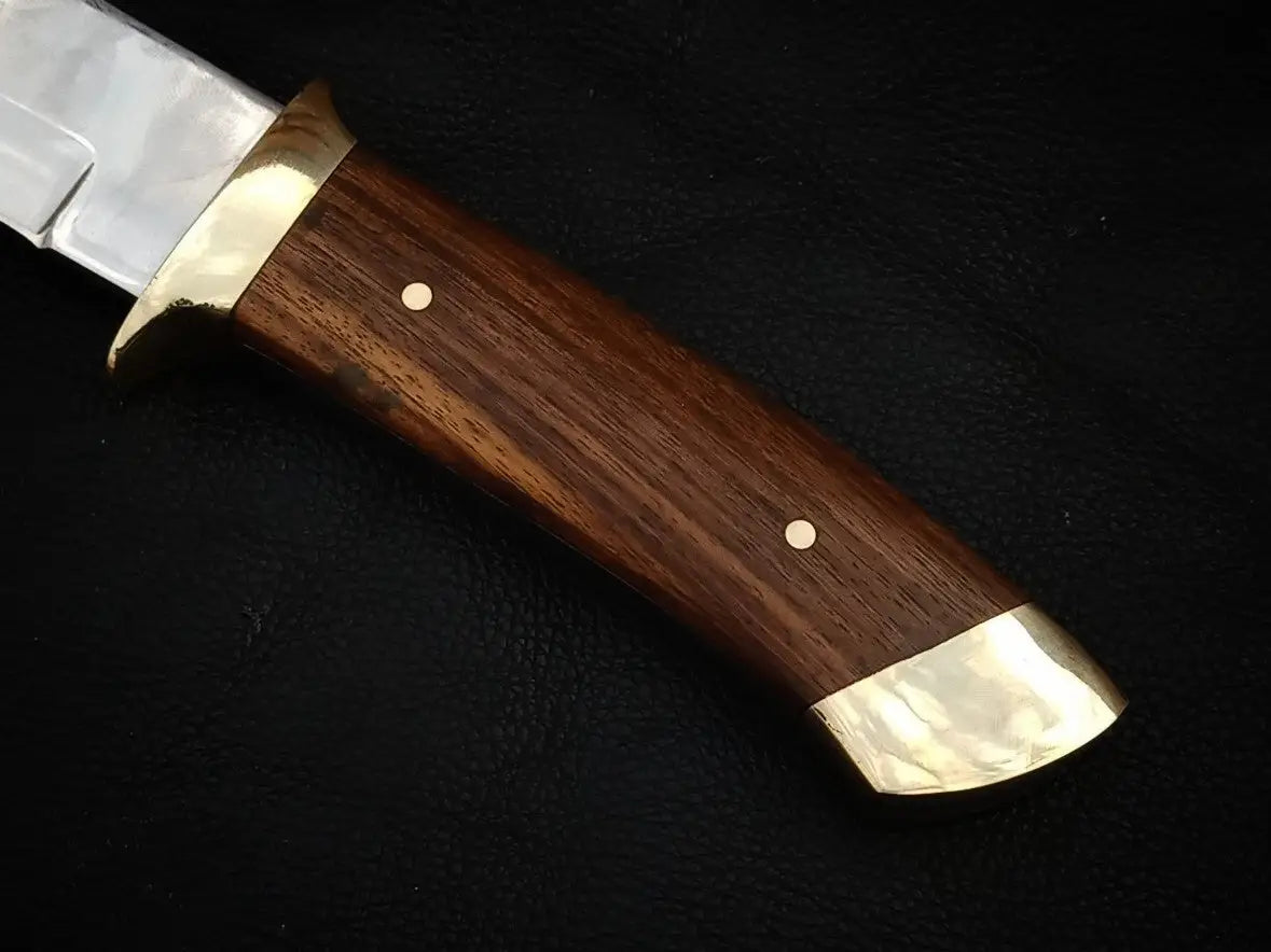 BOWIE ROSEWOOD HANDLE WITH D2 STEEL SA06-R - Hunting Knife