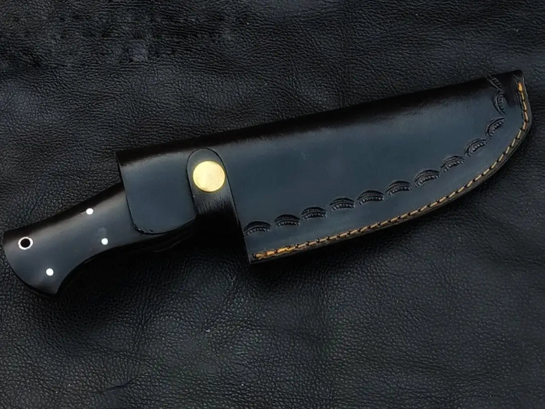 HUNTING BLACK HORN HANDLE WITH S2 STEEL SA07-B - Hunting Knife