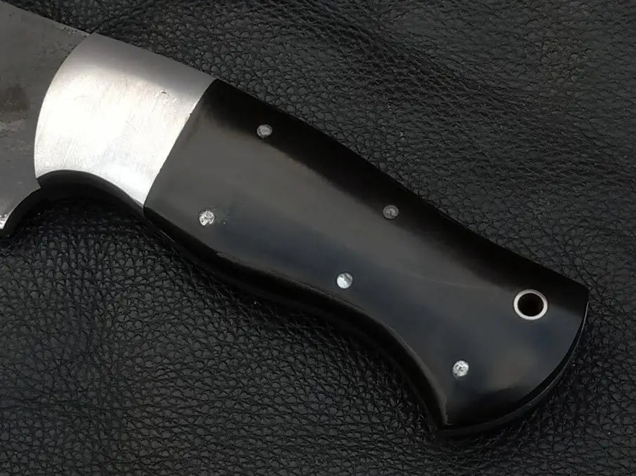 HUNTING BLACK HORN HANDLE WITH S2 STEEL SA07-B - Hunting Knife