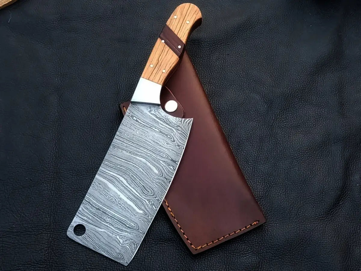 Handmade Damascus Steel Chef’s Cleaver-C124 - Cleaver